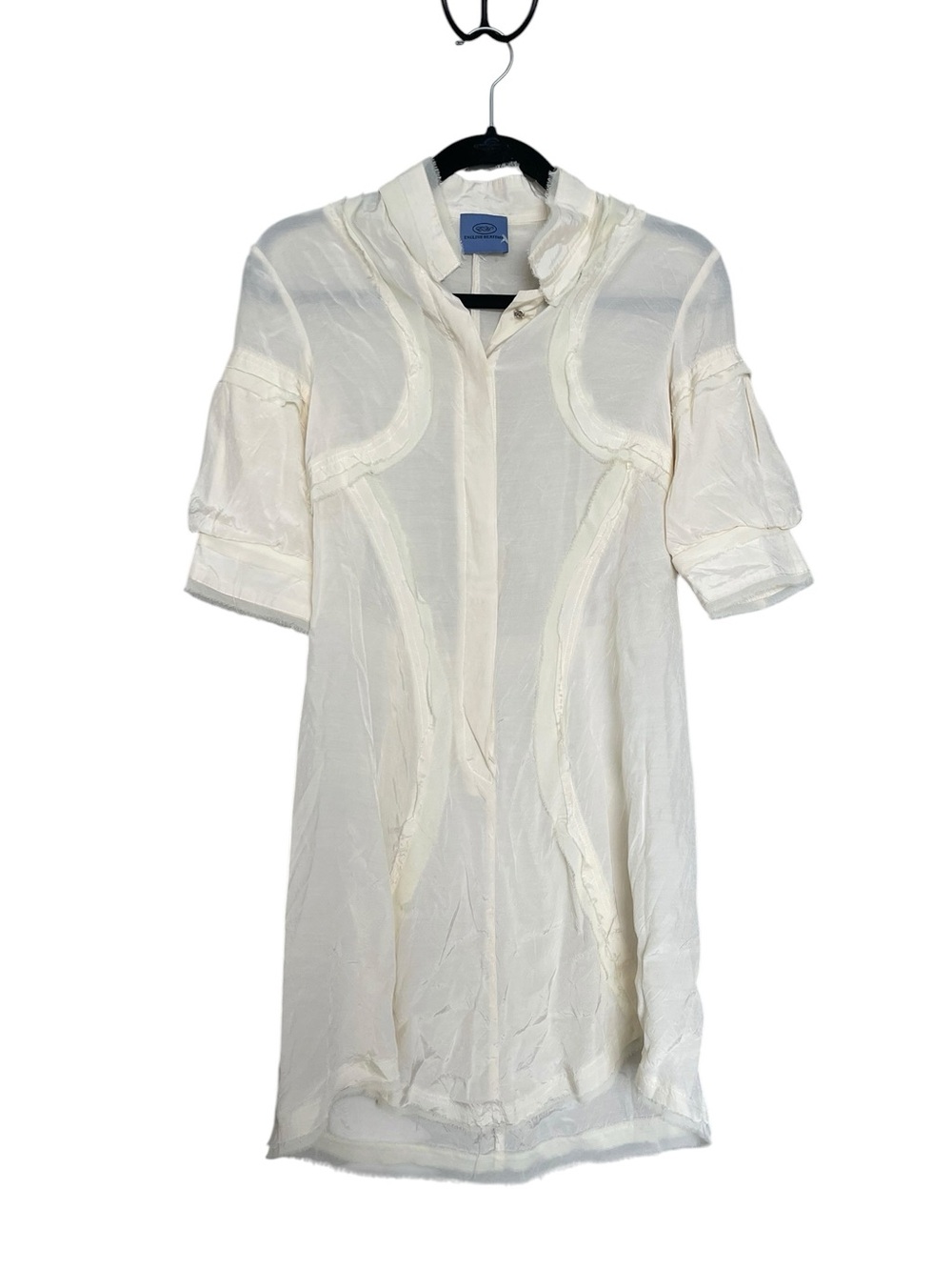 Preppy Summer Sheer Ivory Dress